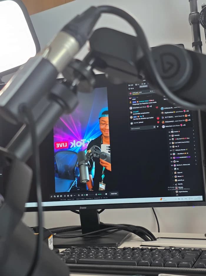 Monitoring a TikTok LIVE stream and audience activity
